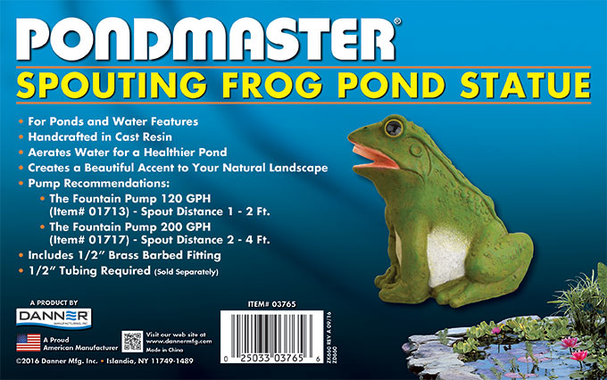 Frog Pond Spitter Aerator Water Fountain Decorative Statue Landscape Figure 